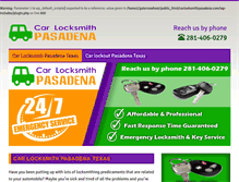Tablet Screenshot of carlocksmithpasadena.com
